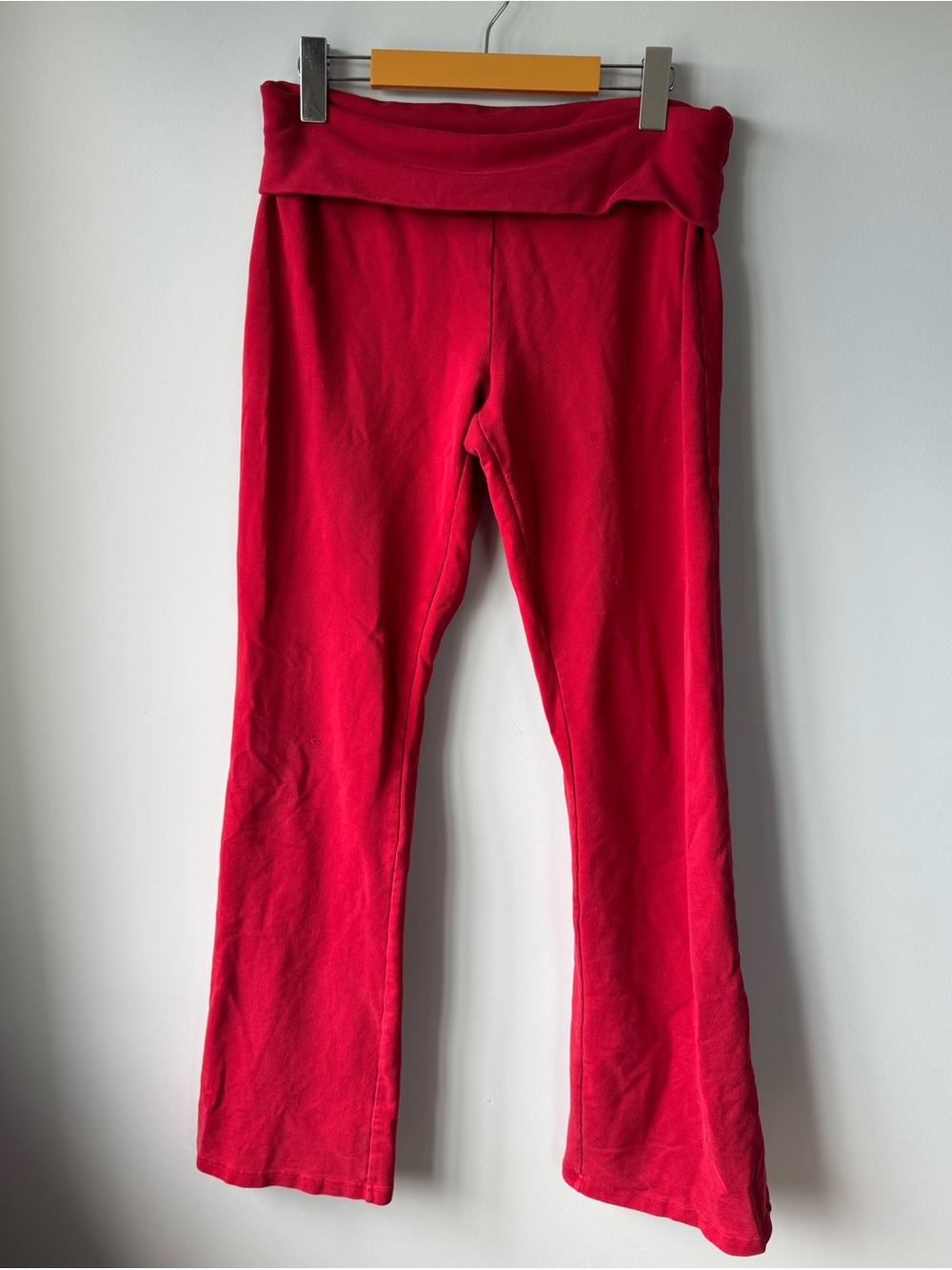 Vintage Guess Red Fold-Over Waist Leggings